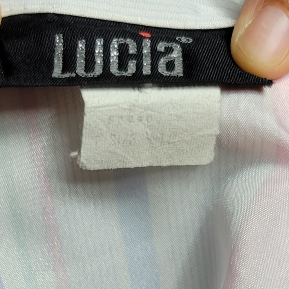 Vintage Pastel Striped Button-up Blouse - Picture 13 of 13